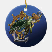 Meeresschildkröte Keramik Ornament (Vorne)