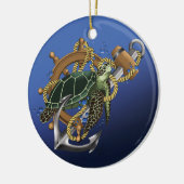 Meeresschildkröte Keramik Ornament (Links)