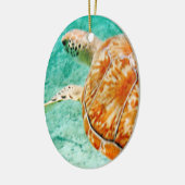Meeresschildkröte Keramik Ornament (Links)
