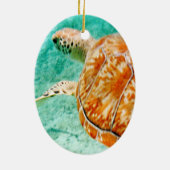 Meeresschildkröte Keramik Ornament (Hinten)