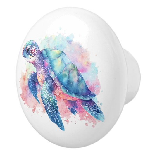 Meeresschildkröte Keramikknauf (Rechts)