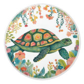 Meeresschildkröte Keramikknauf (Vorderseite)