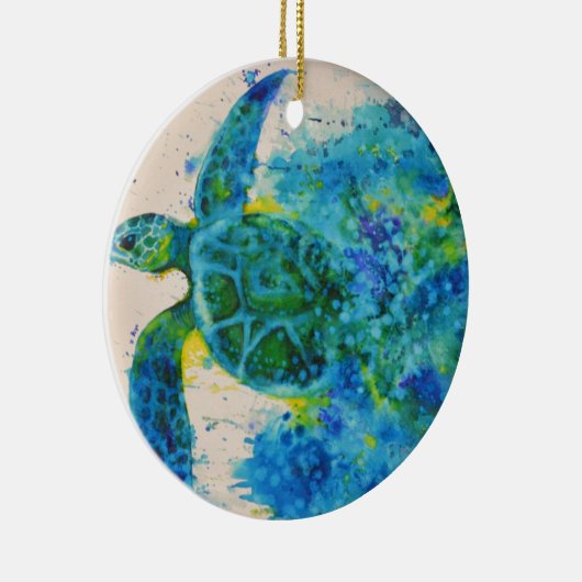 Meeresschildkröte Keramikornament (Rechts)