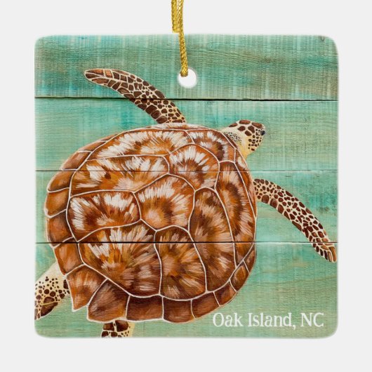 Meeresschildkröte Keramikornament (Vorderseite)