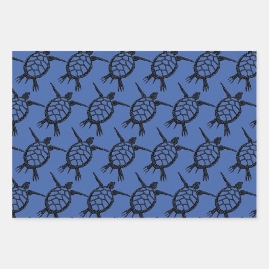 Meeresschildkröte Kinder Geschenkpapier Set (Vorderseite 2)