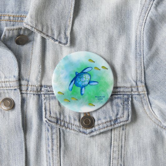 Meeresschildkröte-Knopf Button (Beispiel)