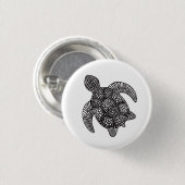 Meeresschildkröte-Knopf Button (Vorne & Hinten)