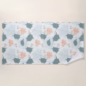 Meeresschildkröte Korallenriff Muster Strandtuch (Vorderseite)