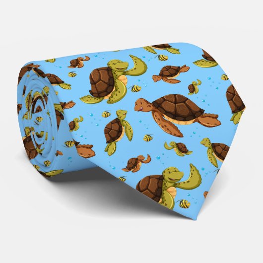 Meeresschildkröte Krawatte (Gerollt)