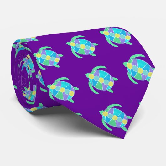 Meeresschildkröte Krawatte (Gerollt)