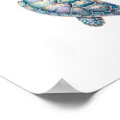 Meeresschildkröte Kunst Poster (Ecke)