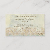 Meeresschildkröte-Küstenstrand - Visitenkarten Visitenkarte (Rückseite)