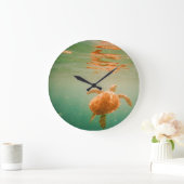 Meeresschildkröte Lage Wanduhr (Zuhause)