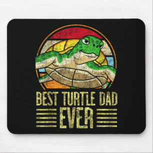 Meeresschildkröte Landschildkröte Papa Retro Vinta Mousepad