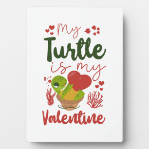 Meeresschildkröte Landschildkröte Valentinstag    Fotoplatte