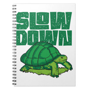 Meeresschildkröte - langsamer notizblock