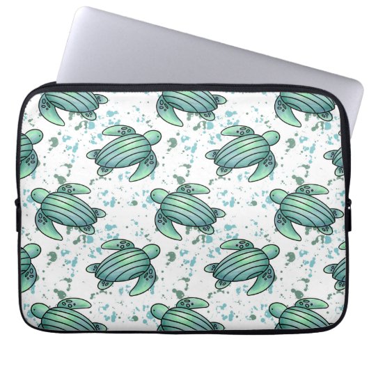 Meeresschildkröte Laptopschutzhülle (Vorderseite)