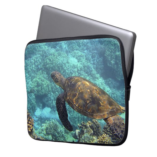 Meeresschildkröte Laptopschutzhülle (Vorderseite Links)
