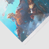 Meeresschildkröte Lebhaft gefärbt #2 Decoupage Seidenpapier (Ausschnitt)