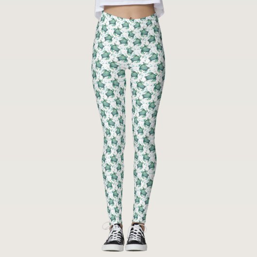 Meeresschildkröte Leggings (Vorderseite)