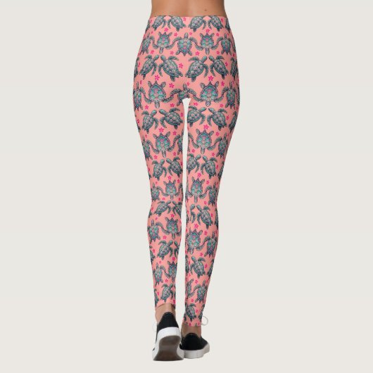 Meeresschildkröte Leggings (Rückseite)