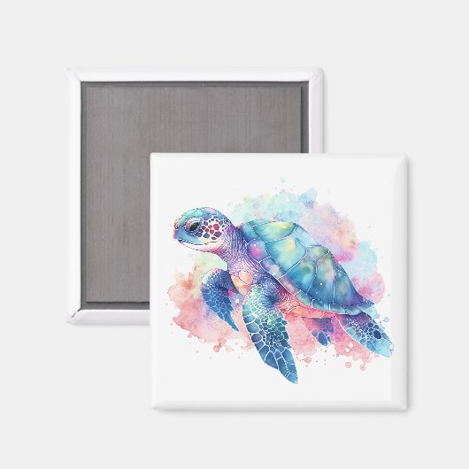 Meeresschildkröte Magnet (Vorderseite/Rückseite)