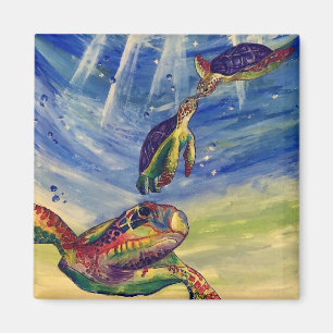 Meeresschildkröte Magnet