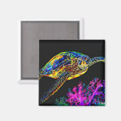 Meeresschildkröte Magnet (Vorderseite/Rückseite)