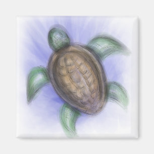 Meeresschildkröte Magnet