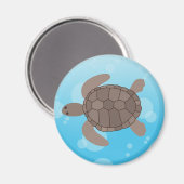 Meeresschildkröte Magnet (Vorderseite/Rückseite)