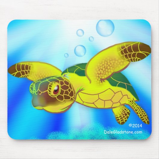 Meeresschildkröte-Mausunterlage Mousepad (Vorne)