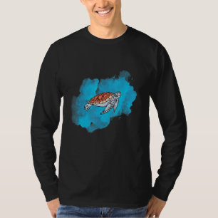 Meeresschildkröte mit Meerwasser für Tropen T-Shirt