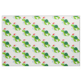 Meeresschildkröte mit Weihnachtsmannmütze Stoff (Fat Quarter (45,7 x 55,9 cm))