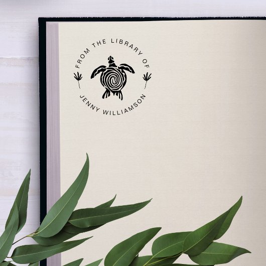 Meeresschildkröte modern aus der Bibliothek des Bu Gummistempel