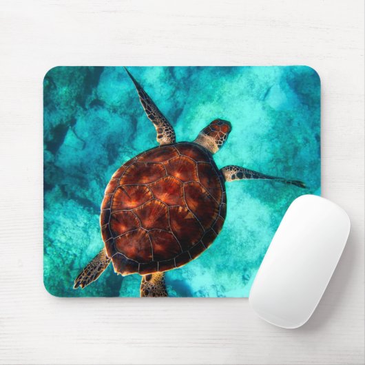 Meeresschildkröte Mousepad (Mit Mouse)