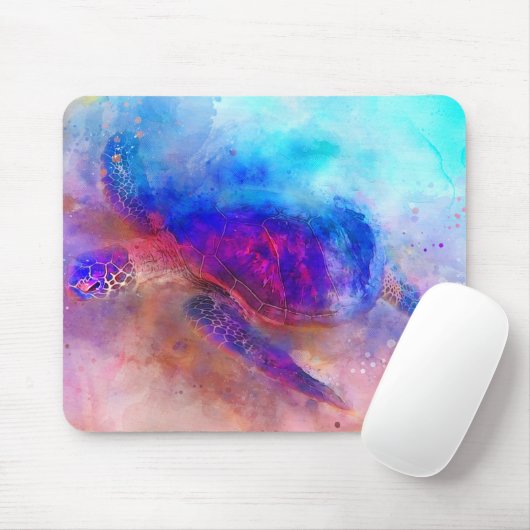 Meeresschildkröte Mousepad (Mit Mouse)