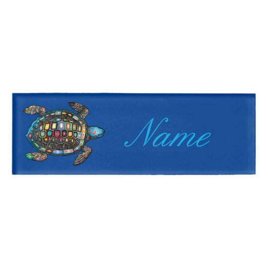 Meeresschildkröte Namenschild (Vorderseite)