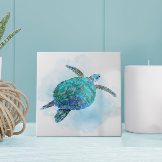 Meeresschildkröte Nautische Küste Fliese