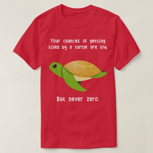 Meeresschildkröte nie Null T-Shirt (Design vorne)
