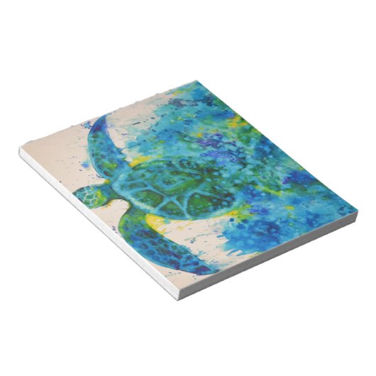 Meeresschildkröte Notizblock (angewinkelt)