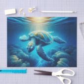Meeresschildkröte | Ocean Wildlife Art Seidenpapier (Handwerk)