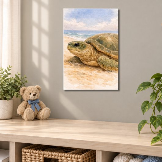 Meeresschildkröte Ozeanstrand Poster