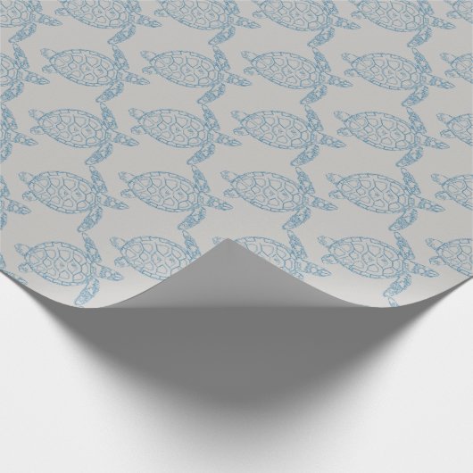 Meeresschildkröte-Packpapier Geschenkpapier (Ecke)