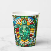 Meeresschildkröte Pappbecher (Rückseite)