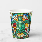 Meeresschildkröte Pappbecher (Vorderseite)