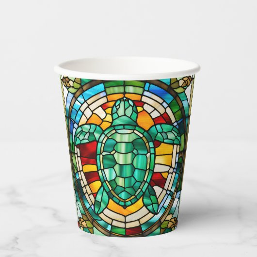 Meeresschildkröte Pappbecher (Vorderseite)