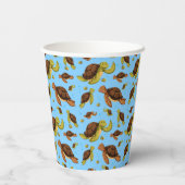 Meeresschildkröte Pappbecher (Rückseite)