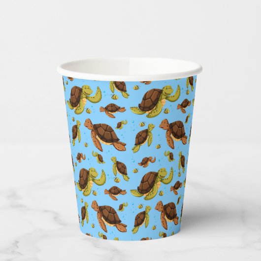 Meeresschildkröte Pappbecher (Links)