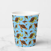 Meeresschildkröte Pappbecher (Vorderseite)