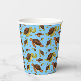 Meeresschildkröte Pappbecher